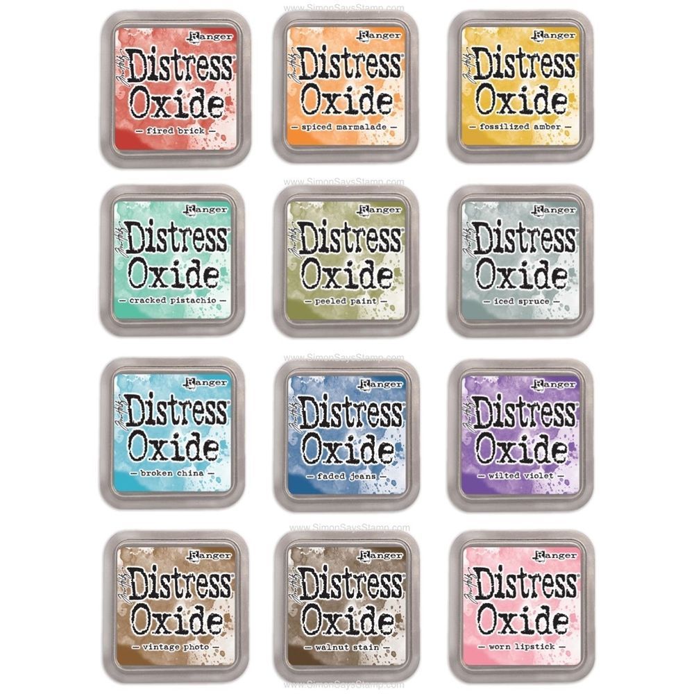 Ranger Tim Holtz DISTRESS OXIDE Ink Pads- Set Bundle of ALL 12 Colors (IN STOCK)