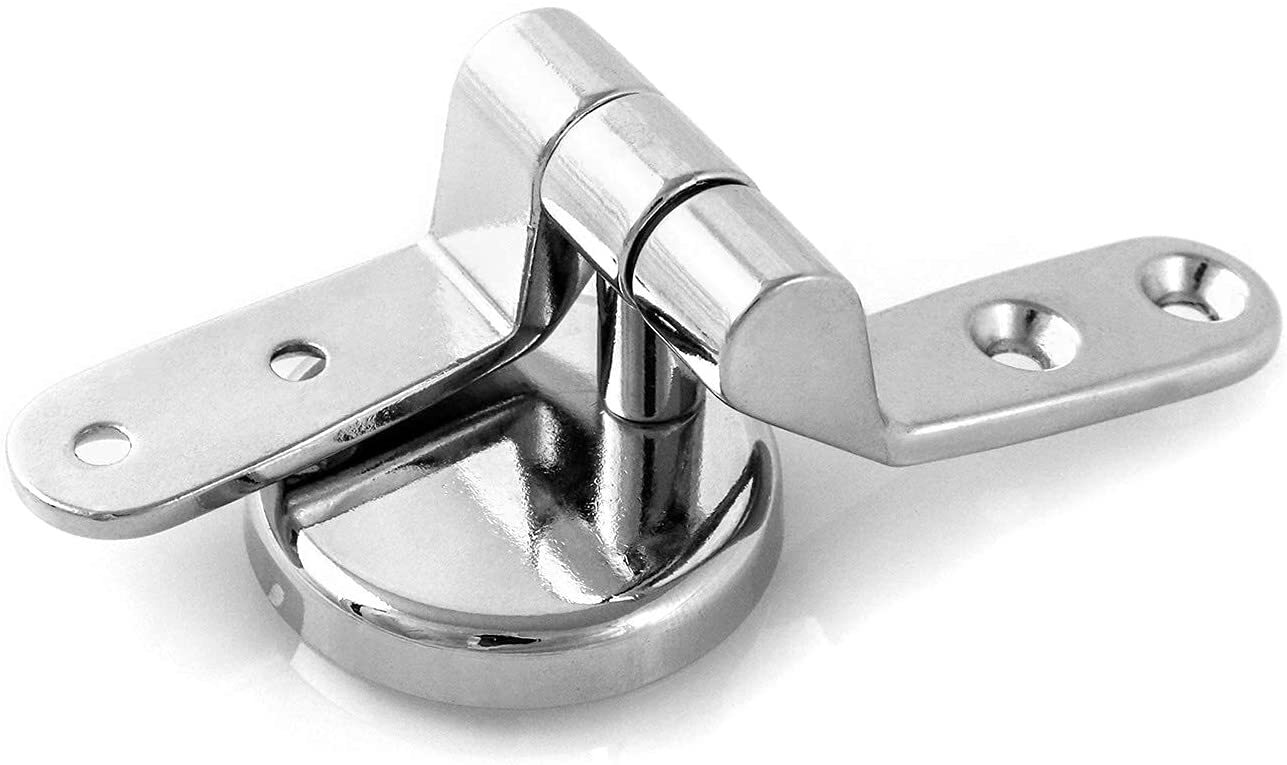 Toilet Seat Hinge Mountings Stainless Steel 1 Set with Bolts and Nuts