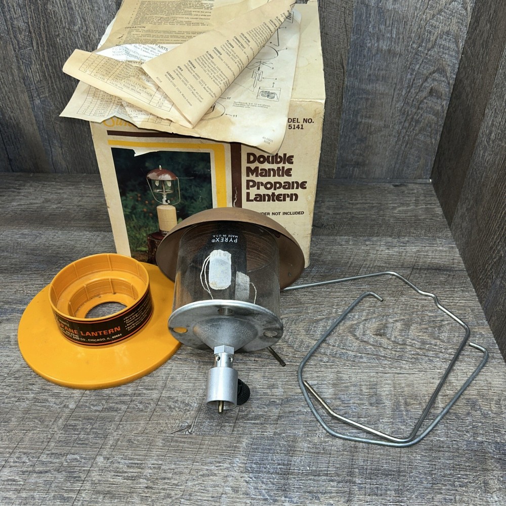 Sunbeam Trailmaster Double Mantle Propane Lantern NOS Model # 5141