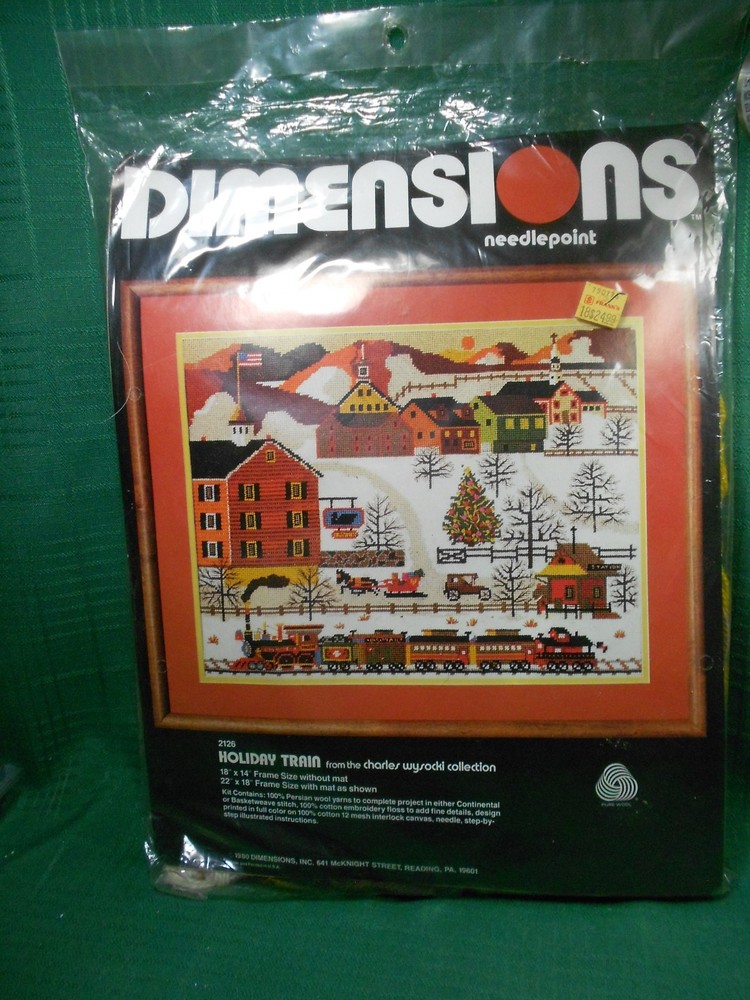 Dimensions Needlepoint Kit Holiday Train #2126 New