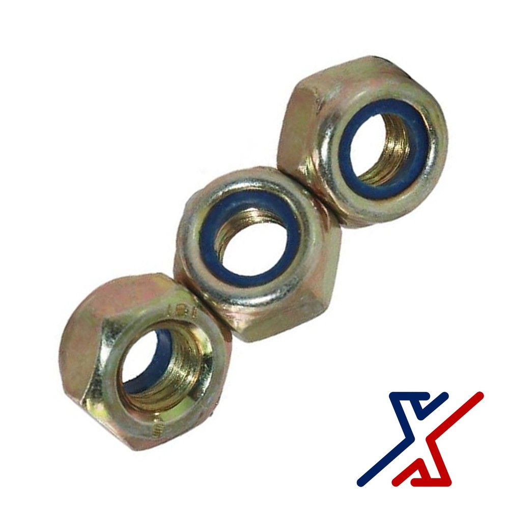 6-32 Hi Performance Brass Nylon-Insert Locknuts by X1Tools