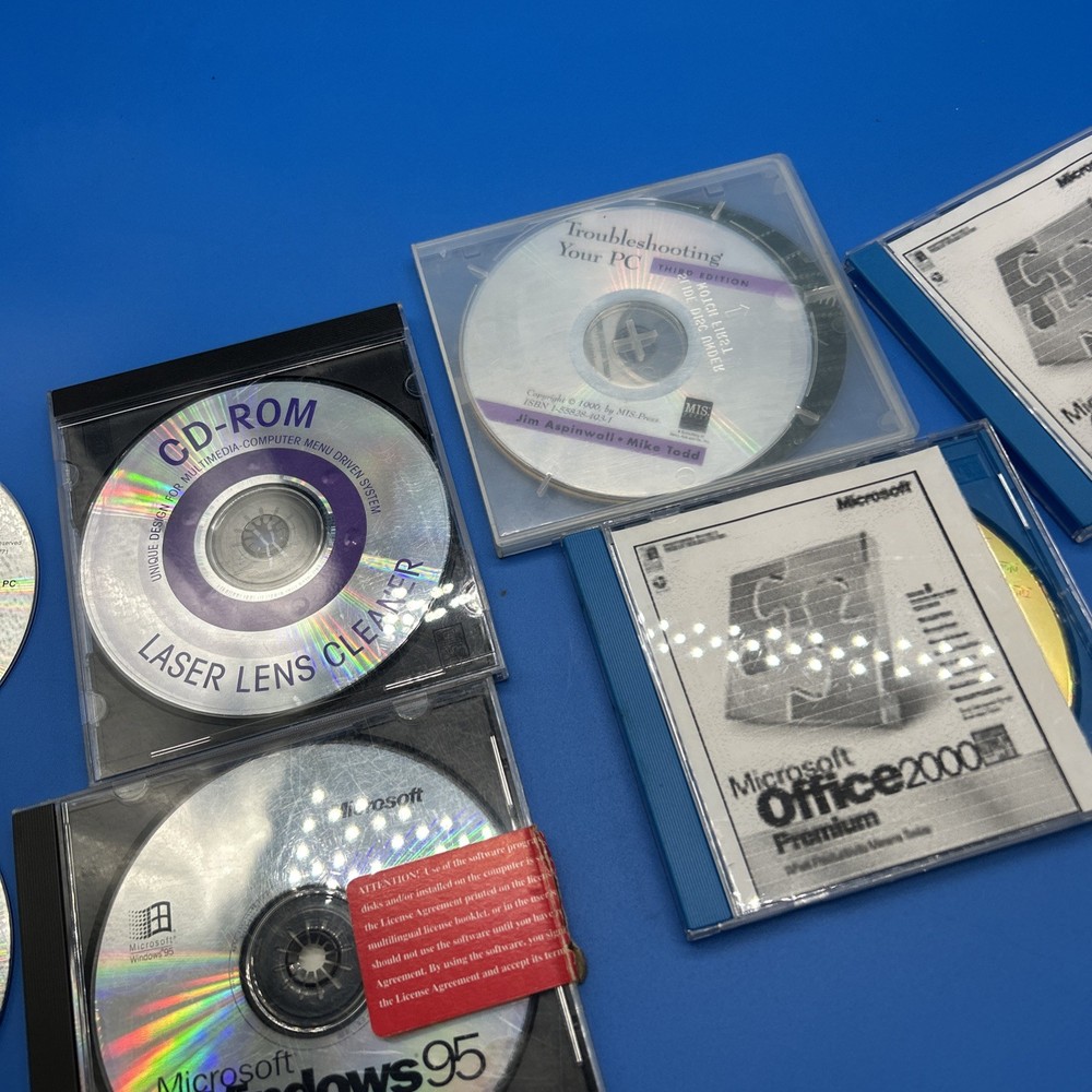 Vintage Untested As Is Microsoft Windows 95 & Office 2000 & More