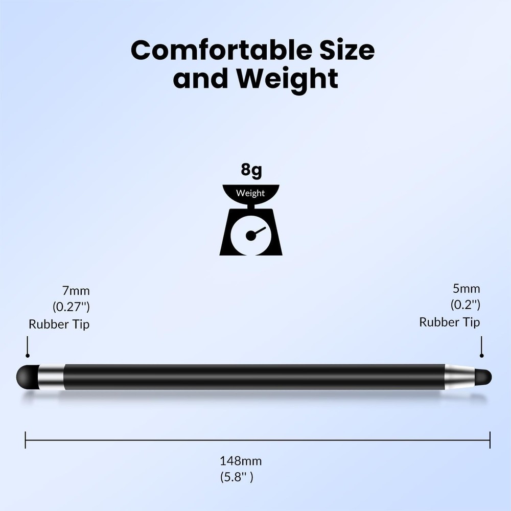 High Sensitivity Touchscreen Stylus 10-Pack - Scratch Protection & Comfort