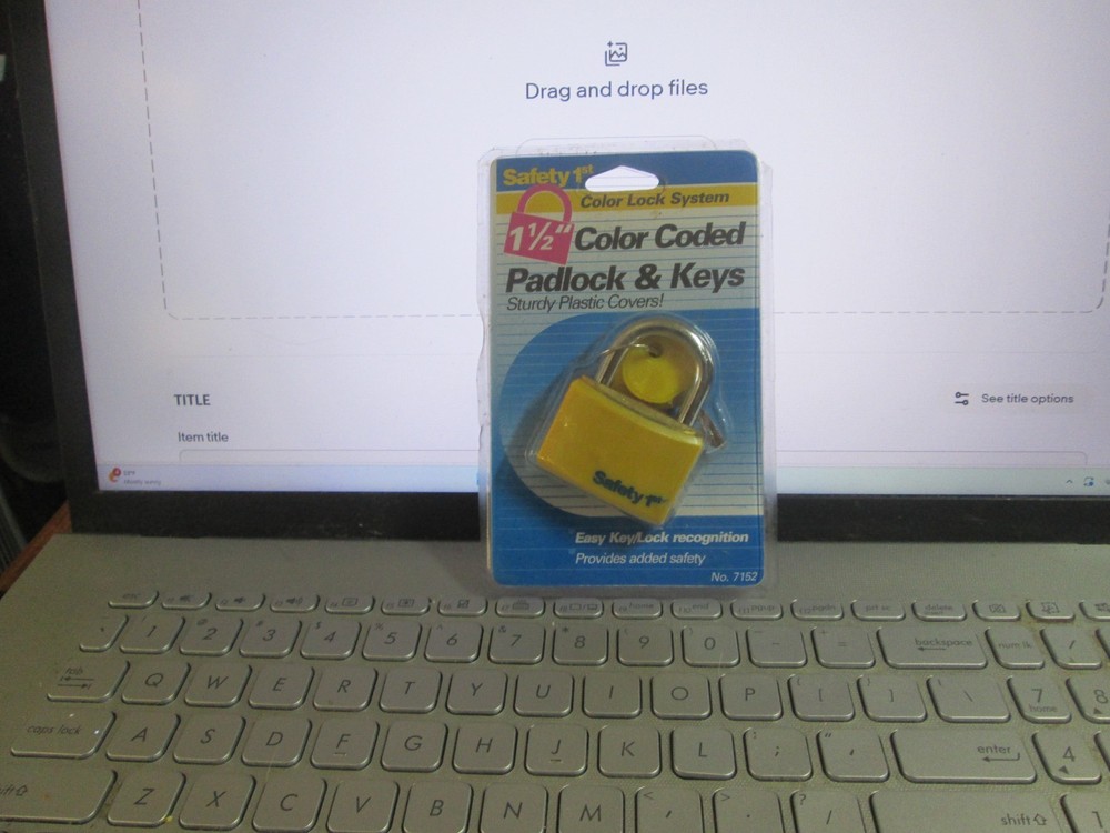 Safety First Solid Brass Body Color Coded Padlock & 2 Keys