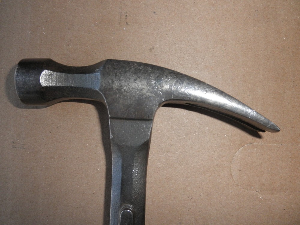 Vintage CRAFTSMAN Leather Handle Raised Logo Hammer