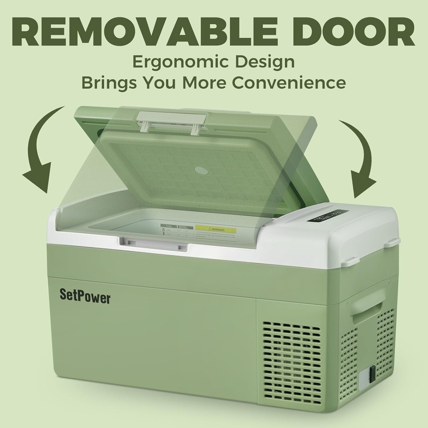 Portable Refrigerator 15.8 Quart 12 Volt Freezer (-4℉~68℉) for Camping, Truck