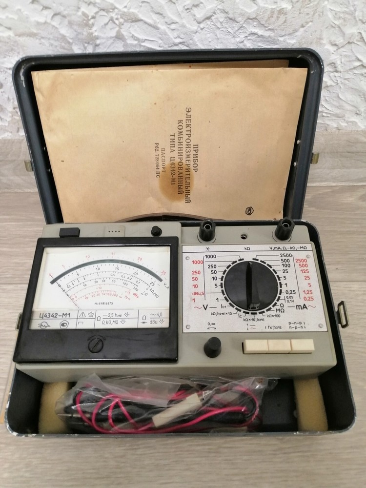 Soviet multimeter Device Old analogue multimeter Tester USSR Soviet С 4342-m1
