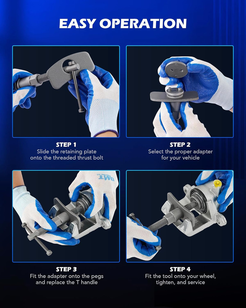 24Pc Brake Caliper Compression Tool Set with Storage Case