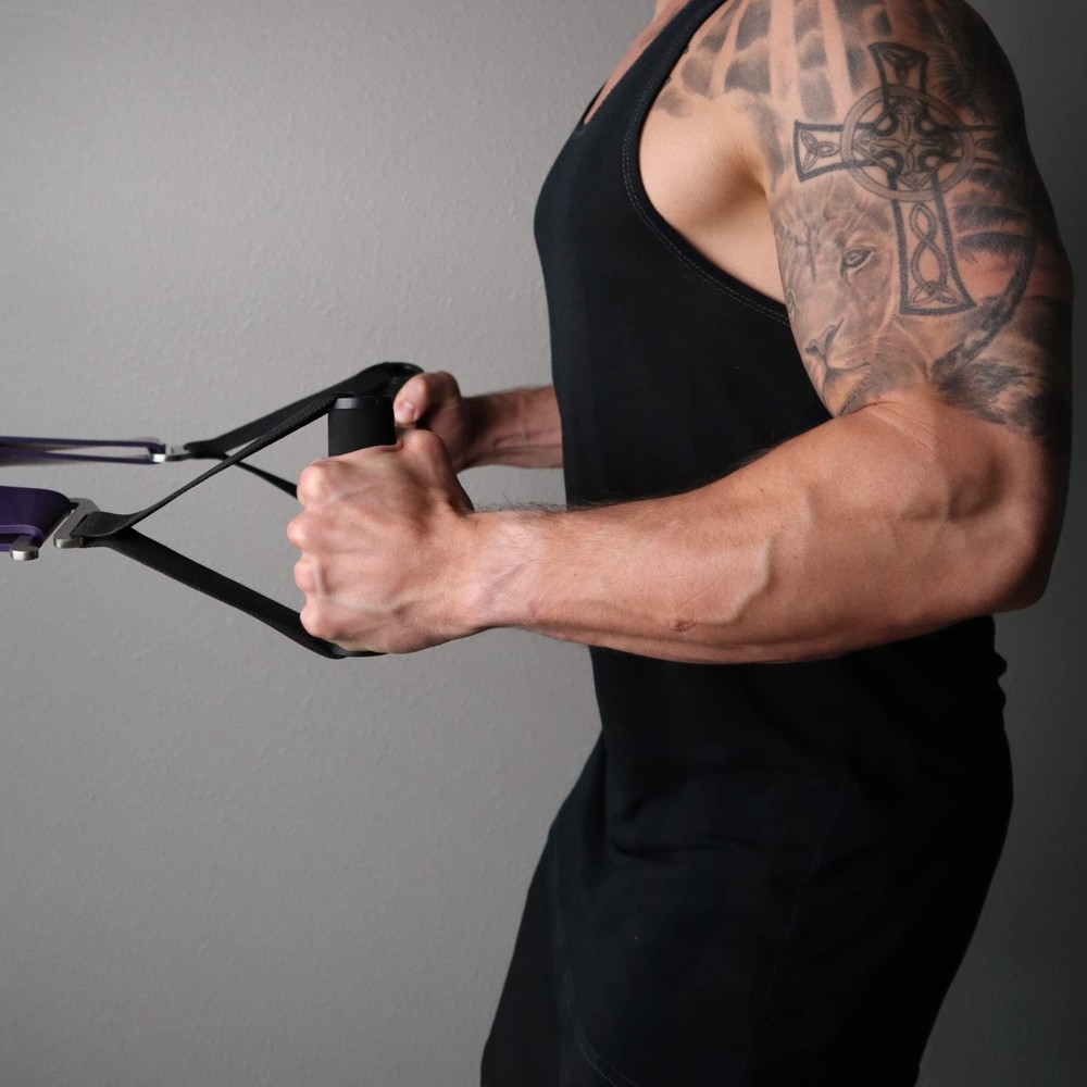 Flat Resistance Band Handles for Pull up Assistance Bands and Loop Exercise B...