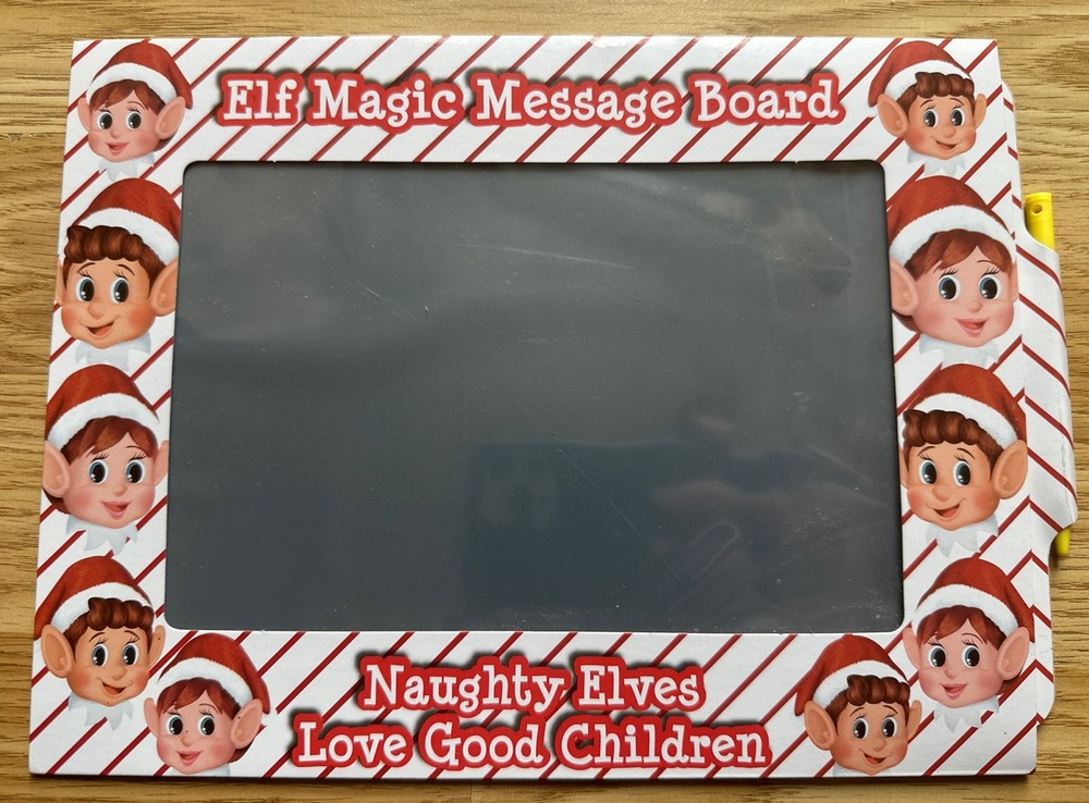 Elves Behaving Badly Magic Message Board Reusable Christmas