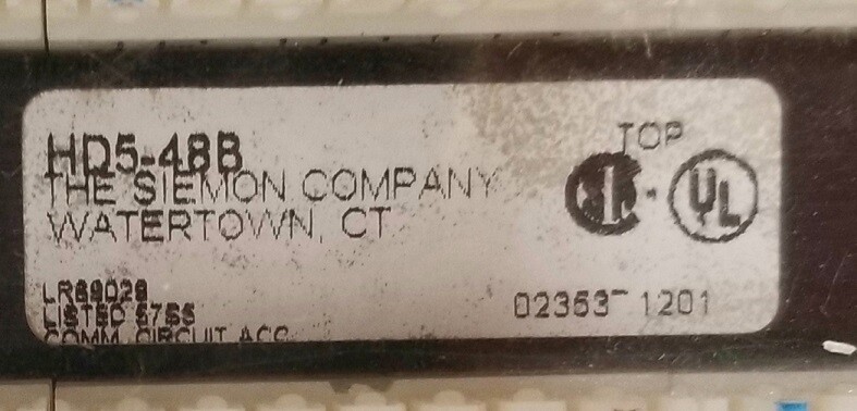 🔴(2) Siemon Category 5E 48 Port Flat Patch Panel CAT5E Heavy Duty HD5-482 💲AVE