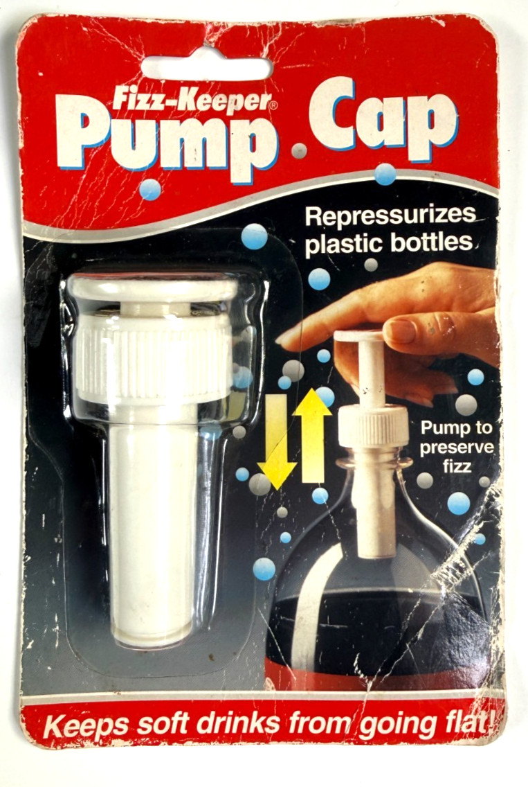 Jokari Fizz Keeper Pump Cap for 2 Litre Bottles - Keeps Drinks Fizzy - VTG 1994