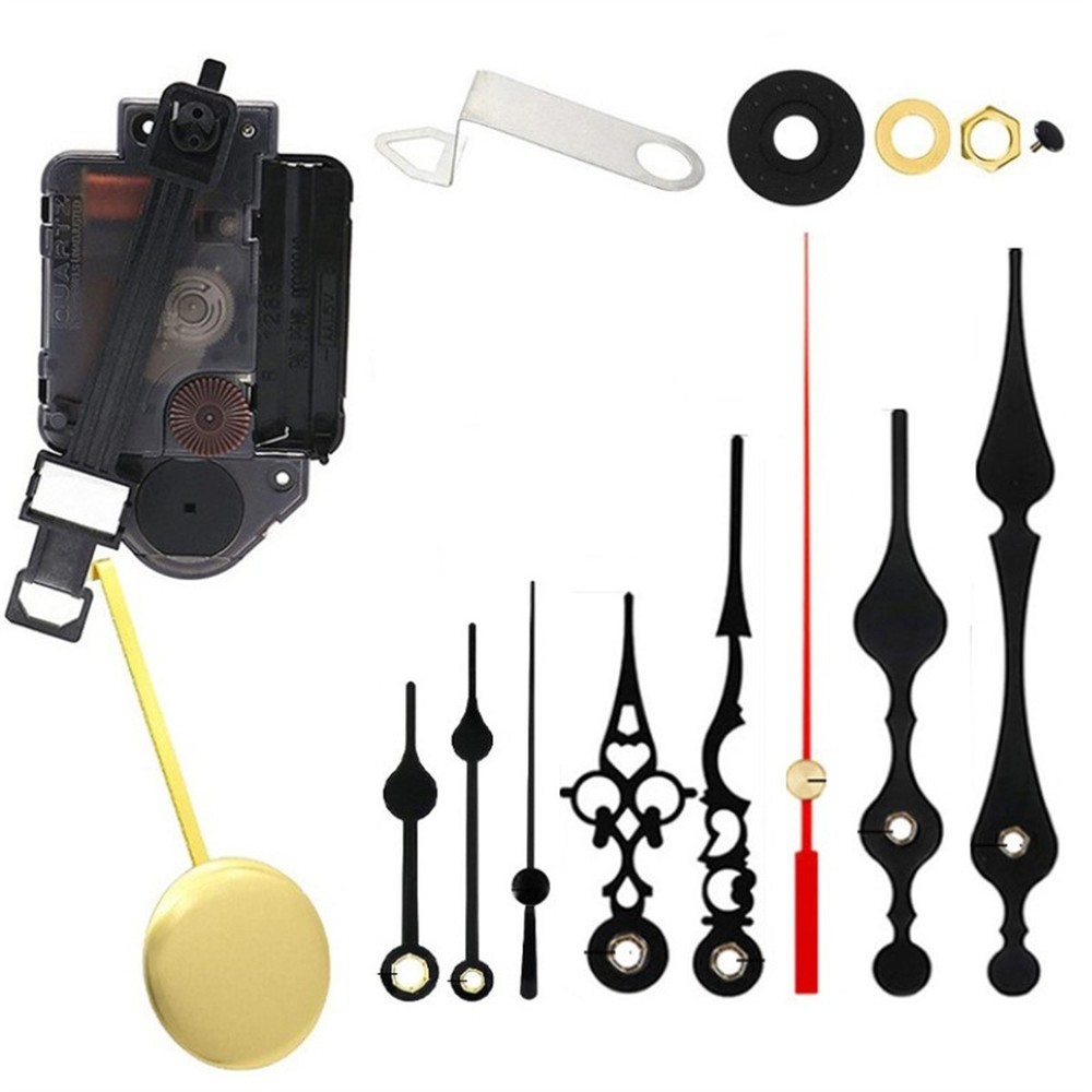Compatible Quartz Clock Movement with Pendulum for DIY Clock Restoration