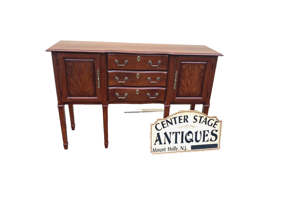 65830   Cherry Hepplewhite Buffet Sideboard Server Cabinet