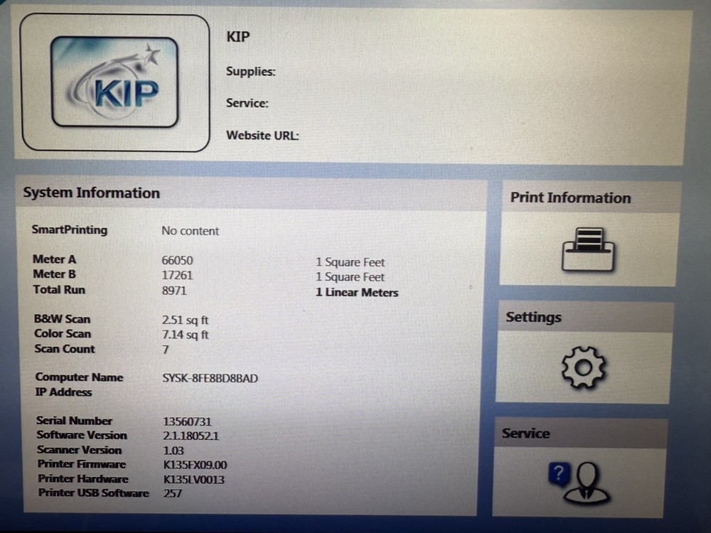 KIP 860 Multi Function Wide Format Printer/scanner