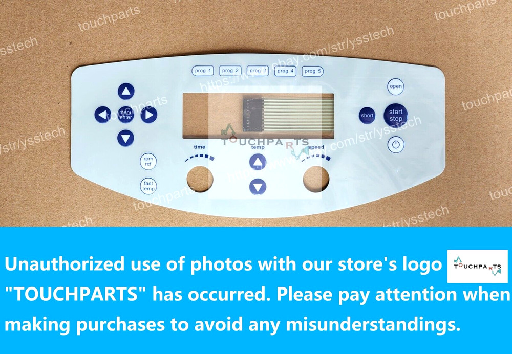 Operating Membrane Overlay for Eppendorf 5430R Refrigerated Centrifuge w/ Knobs
