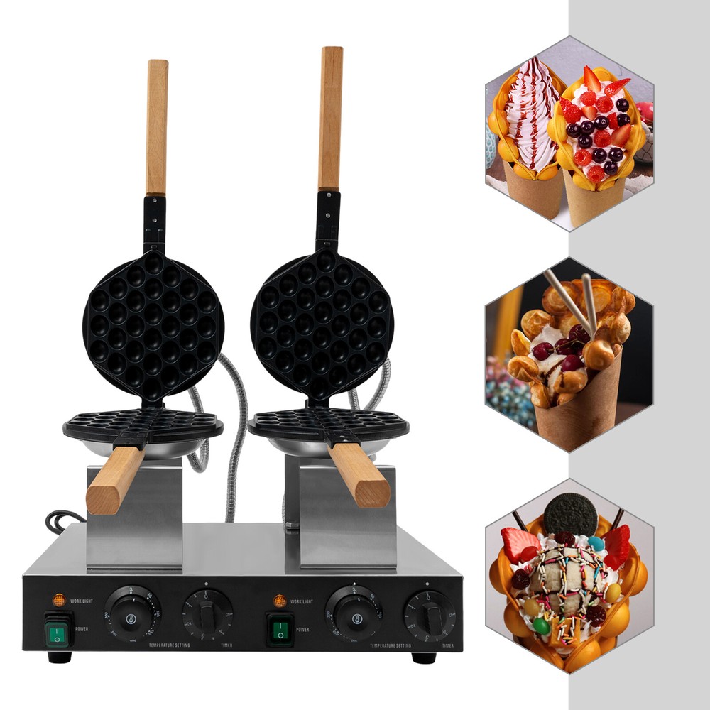 Double-head Commercial Waffle Making Machine Honeycomb Egg Waffle Making Machine