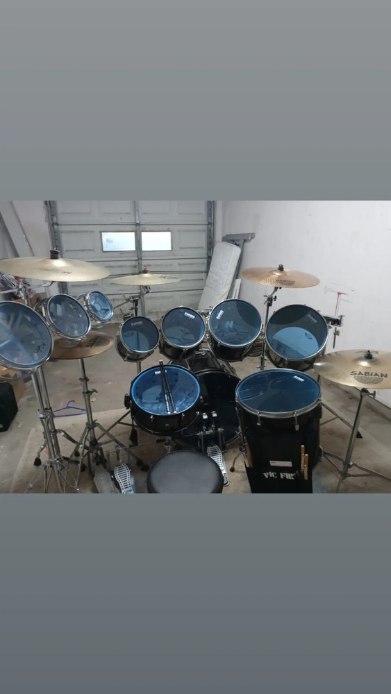 used complete drum sets with cymbals