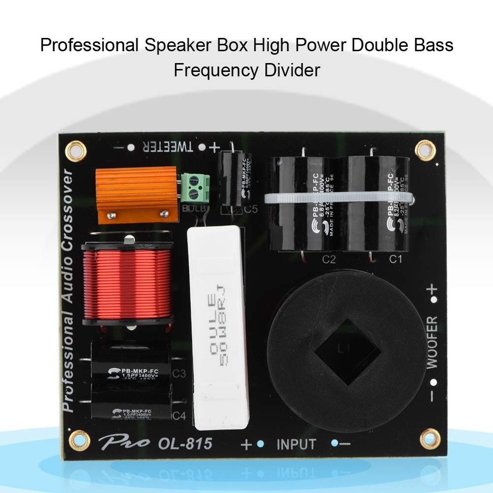 2-Way Frequency Divider Crossover Filter Professional Speaker Divider Partial...
