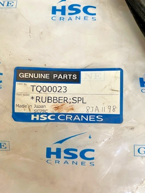 HSC CRANE TQ00023 RUBBER,SPL. WEATHER STRIP HITACHI OEM