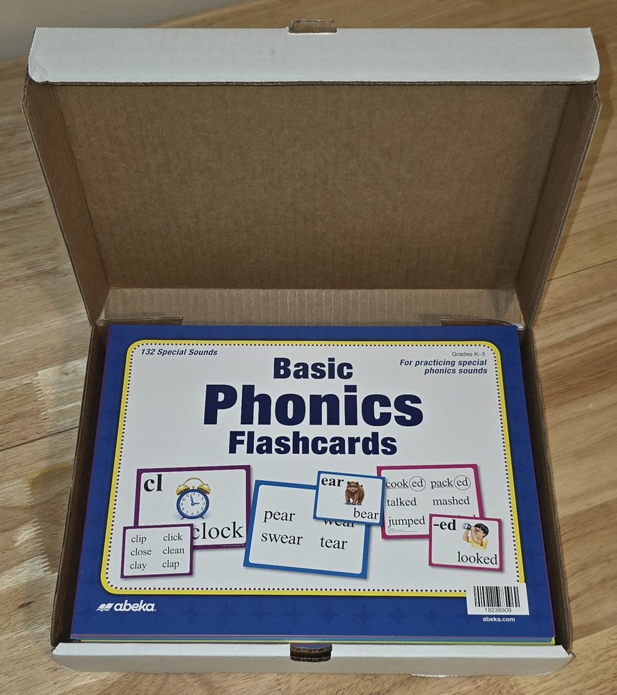 Abeka Basic Phonics Flashcards (Grades K-3) Practicing Special Sounds New B-5523