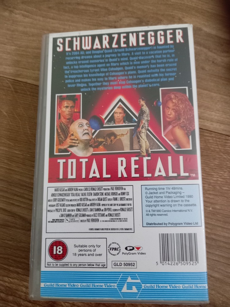 Total Recall, VHS video