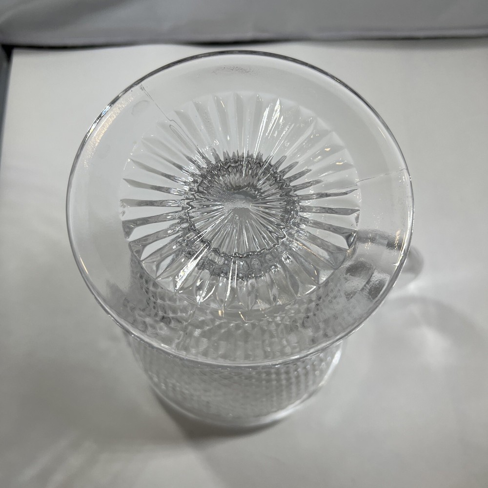 Ivima Diamond Point Clear Pitcher, 7 7/8"