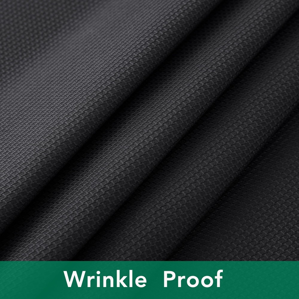 Textured Fabric Tablecloths 52 X 70 Rectangular Black Water Resistant Spill P...