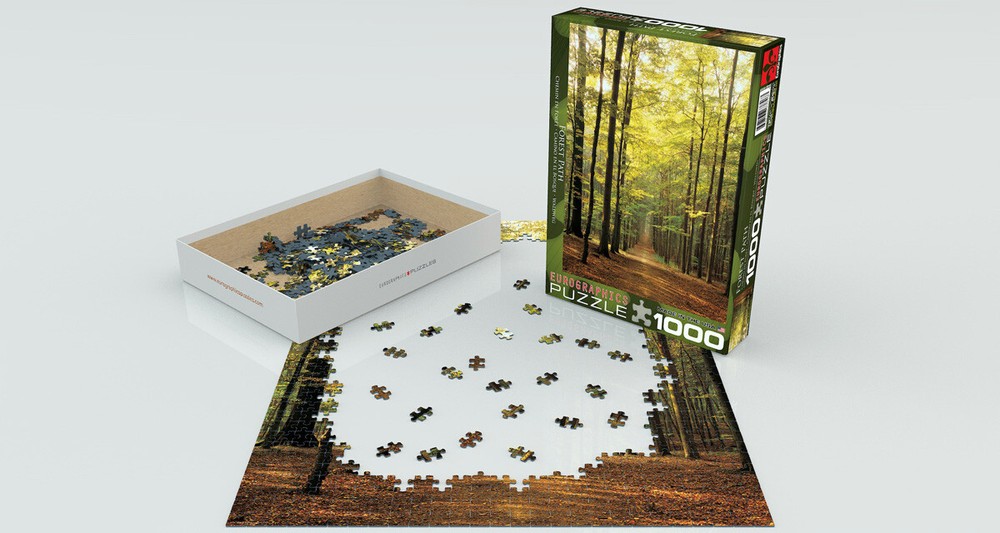 Eurographics Forest Path 1000 Piece Jigsaw Puzzle