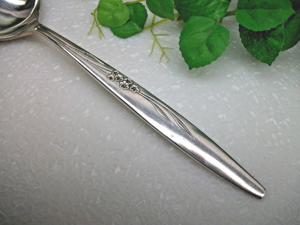 Oneida Community Silverplate ENCHANTMENT Gentle Rose Solid Serving Spoon