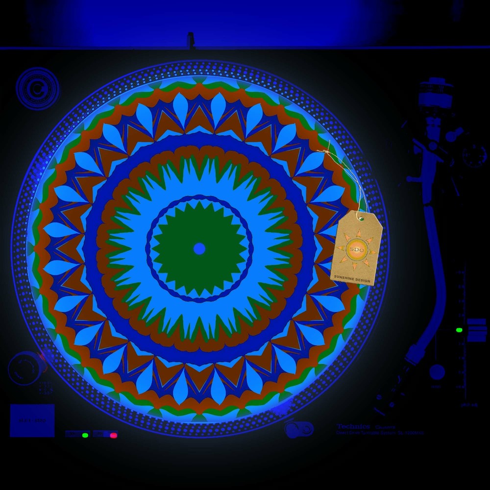 Tempo Camo Turntable Slipmat GLOW BLACKLIGHT 12 inch