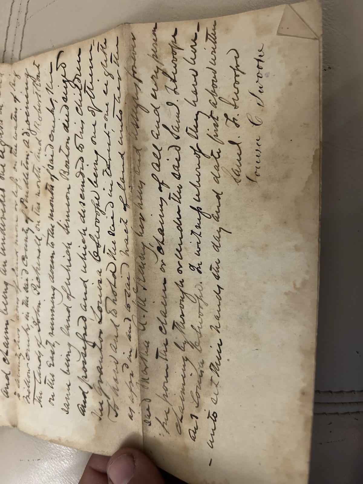 1859 Indenture Kentucky Antique Signed Document