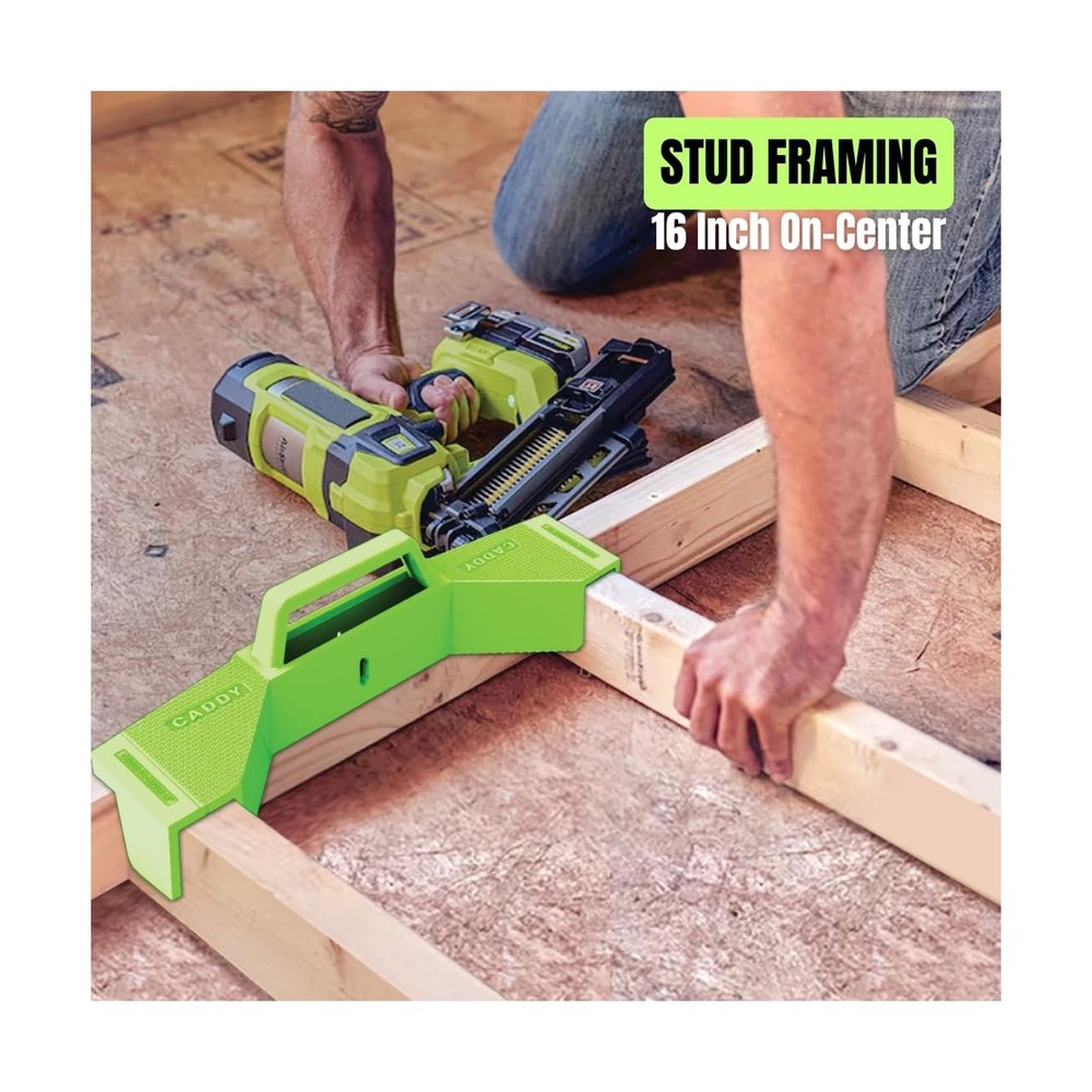 CADDY 16" On-Center Stud Finder & Spacing Tool - TPR Green
