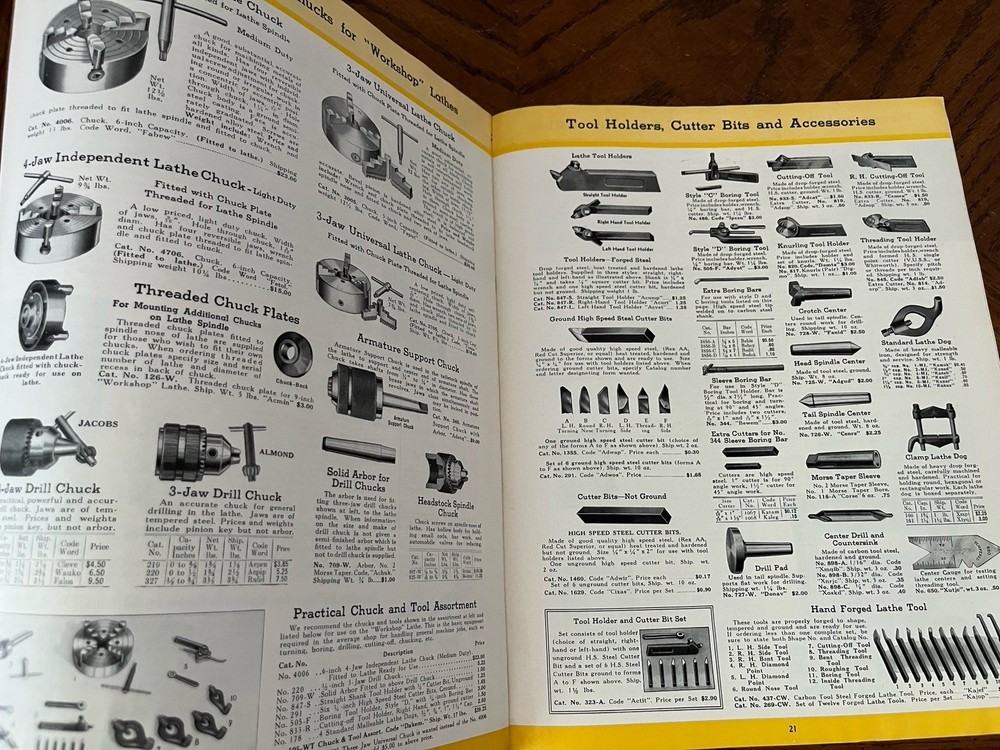 1938 South Bend Lathe Works Catalog