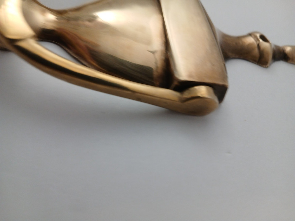 Vintage Solid Heavy Brass 7” Door Knocker Classic Simple Design