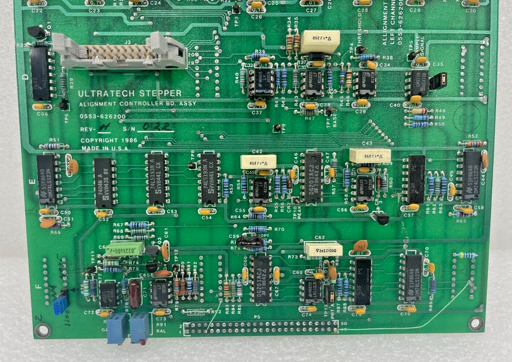 Ultratech Stepper 0553-626200 Rev. H Alignment Controller Board !!