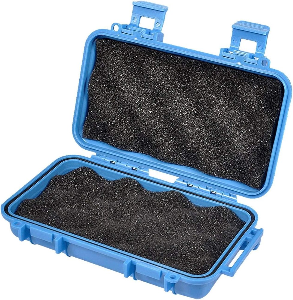 Waterproof Shockproof Box, Plastic Protective Hard Case, Outdoor Blue