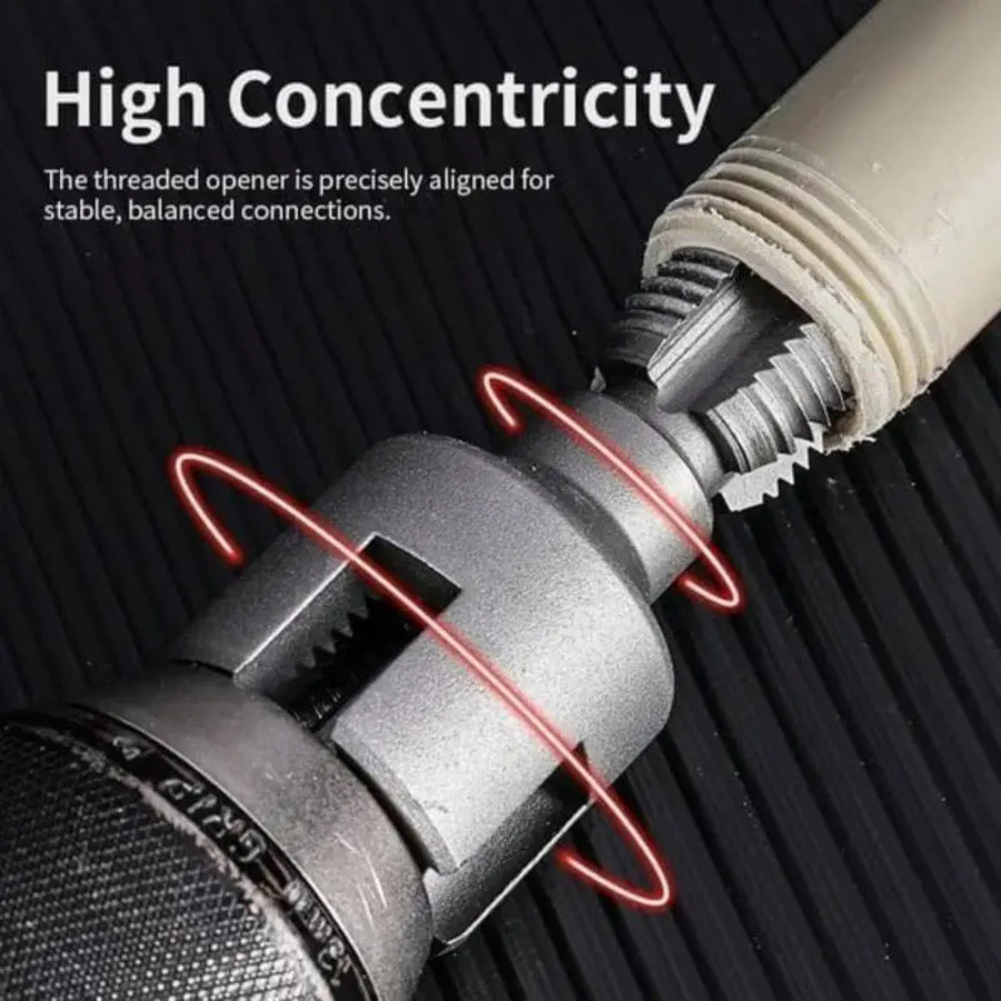 2Pcs 1/2''&3/4'' Water Pipe Integrated Internal & External Pipe Threading Tool