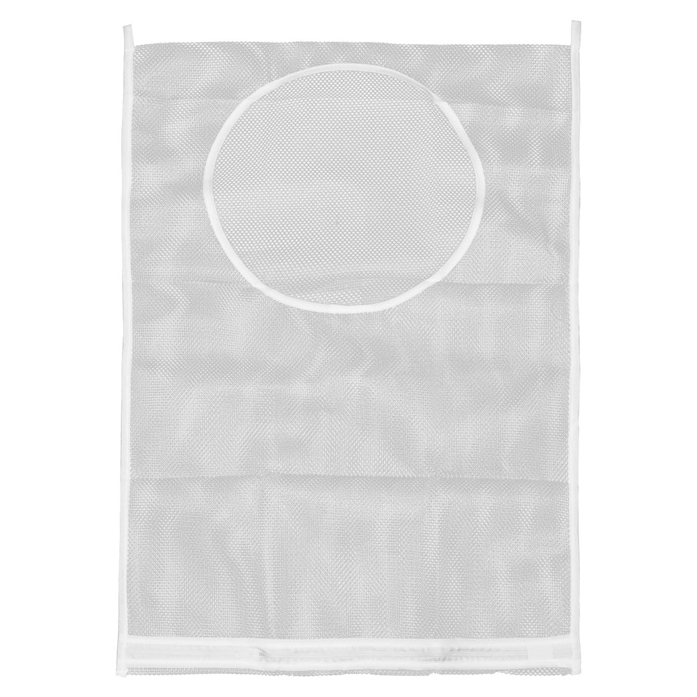 Extra Large 30x20 Inch Mesh Hanging Laundry Hamper Bag Foldable 2 Hooks