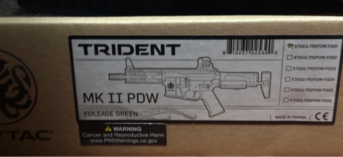 Krytac Trident MK2 PDW + tracer