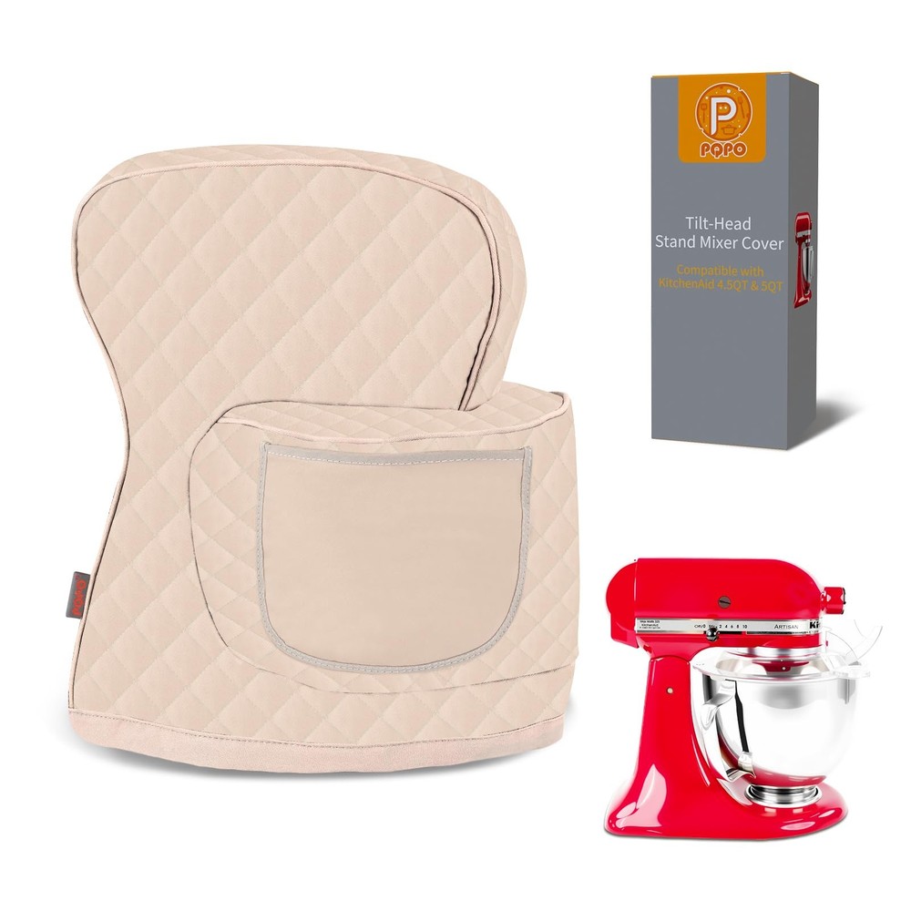 Stand Mixer Cover Compatible with KitchenAid 3.5-5 Quart Quart, Khaki