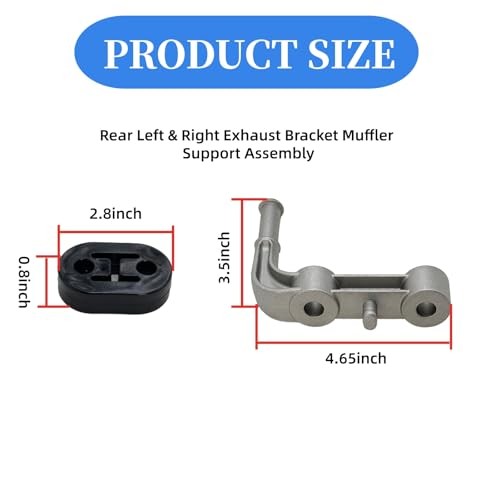 2Pcs Hanger Rubber Exhaust Bracket Muffler Support Assembly Compatible with