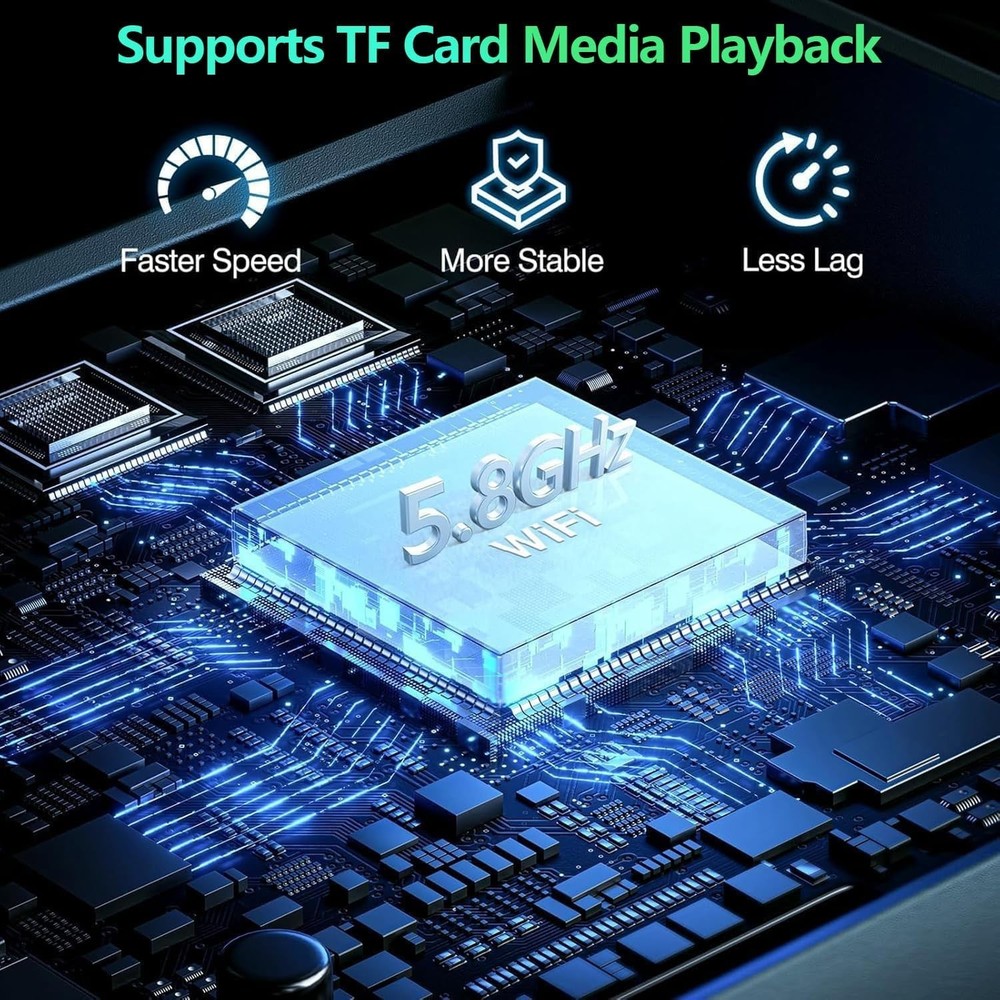 Wireless CarPlay & Android Auto Adapter - Netflix YouTube TF Card Support