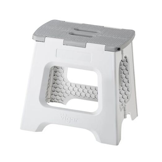 Compact Step Stool Foldable, 12-1/2-inch Step Stools for 12-1/2-Inches Gray