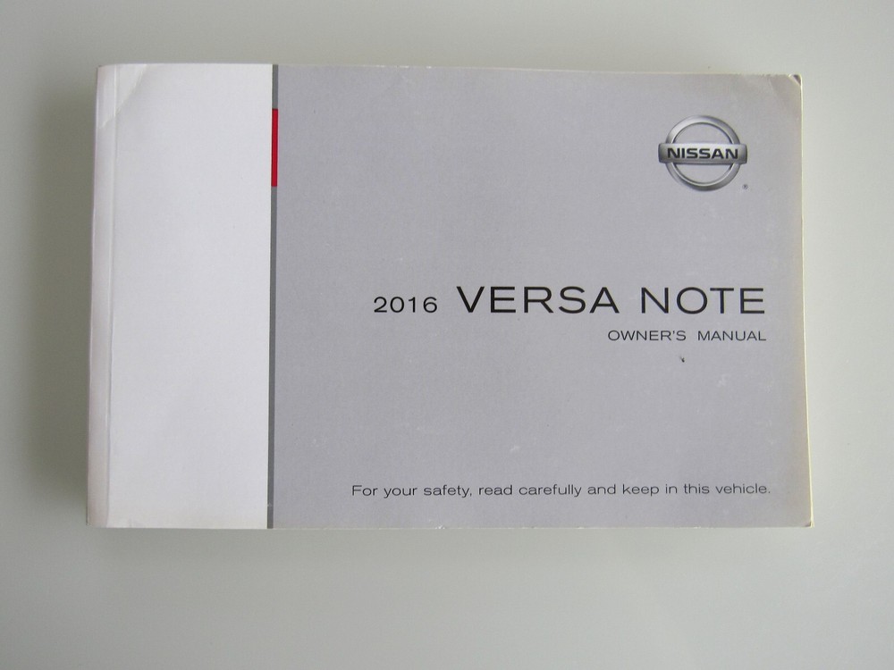 2016 Nissan Versa Note Owners Manual Book