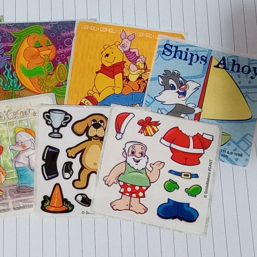 Vintage Smilemakers Sticker Lot
