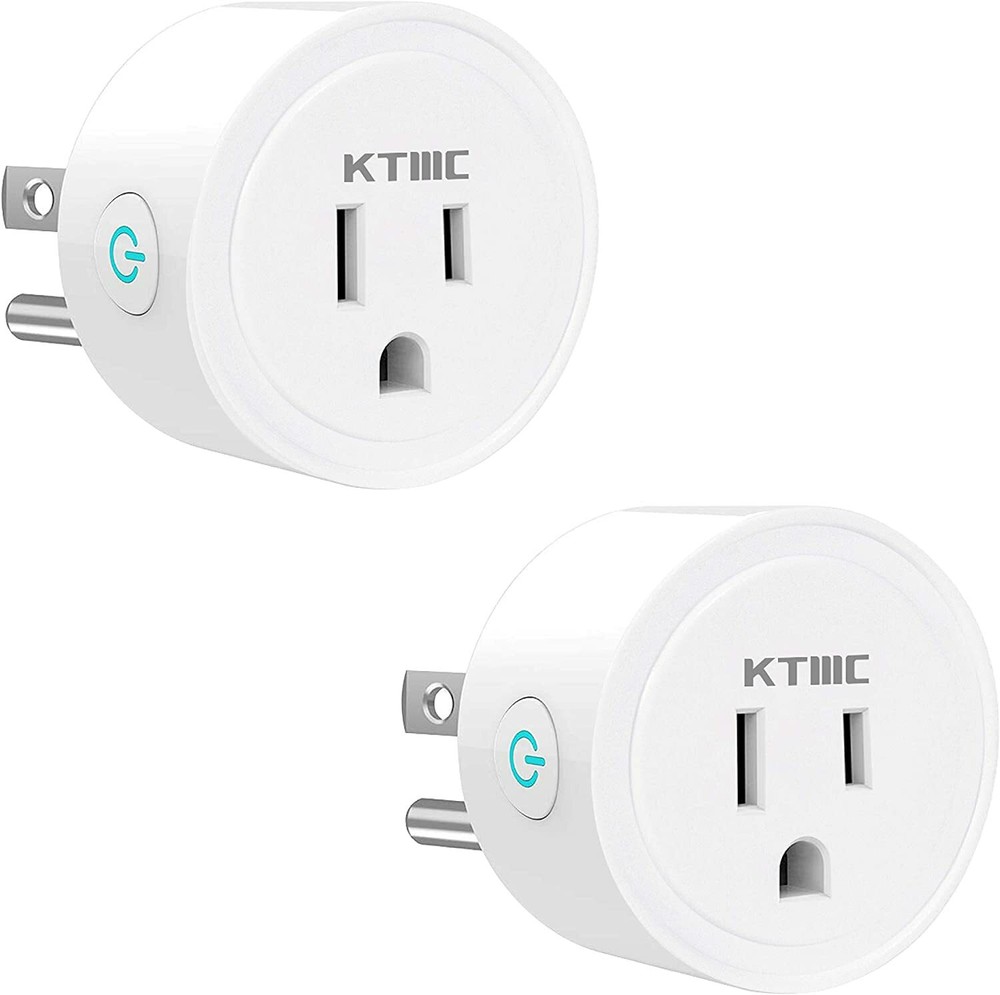 Smart Plug 2-Pack MiniWifi Smart-Socket-Time-Outlet Works with Alexa and Google