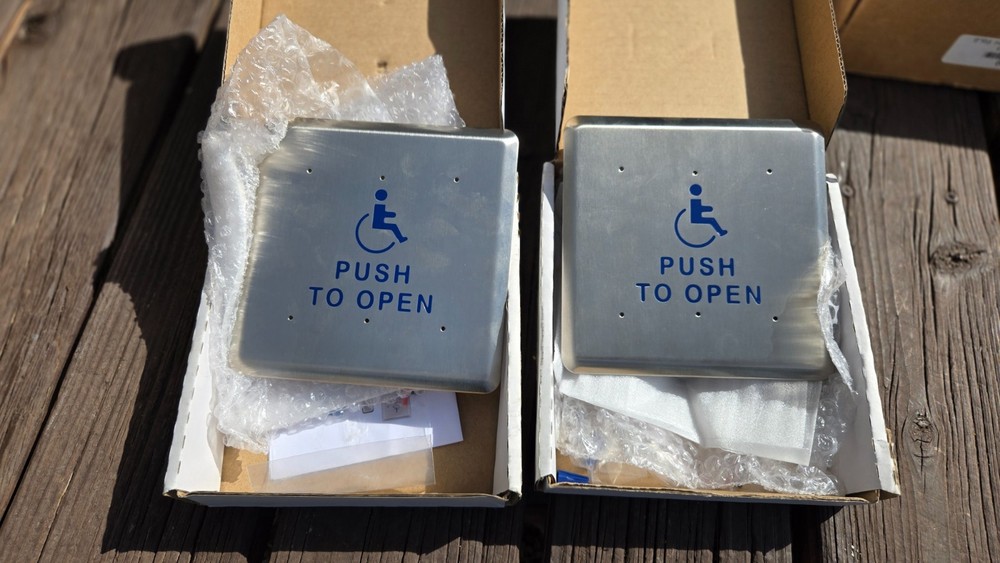 Norton 505 6" square actuator button sold as pair