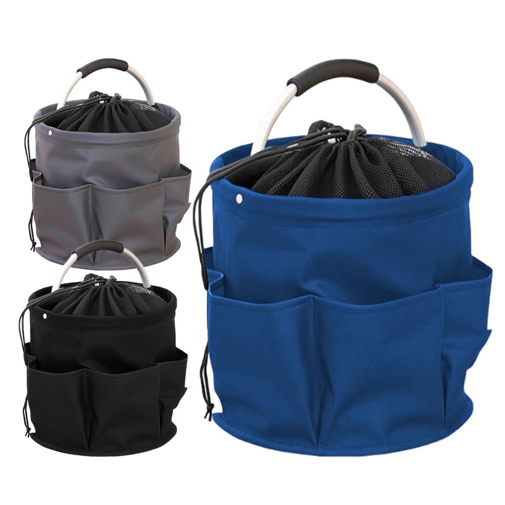 Foldable Picnic Basket Tool Organizer With Handle Multi-Purpose Storage Basket