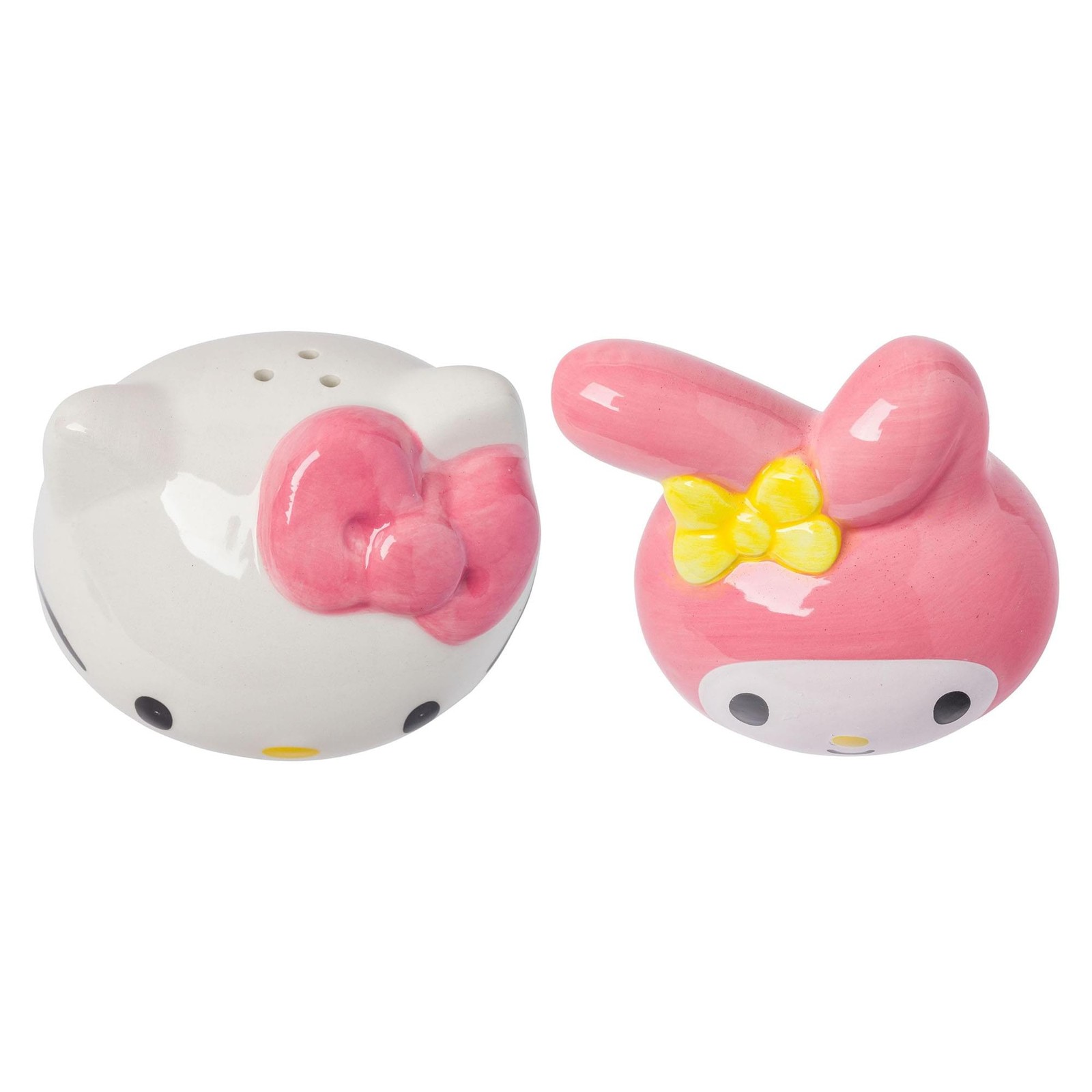 Sanrio Hello Kitty and My Melody Ceramic Salt and Pepper Shaker Set